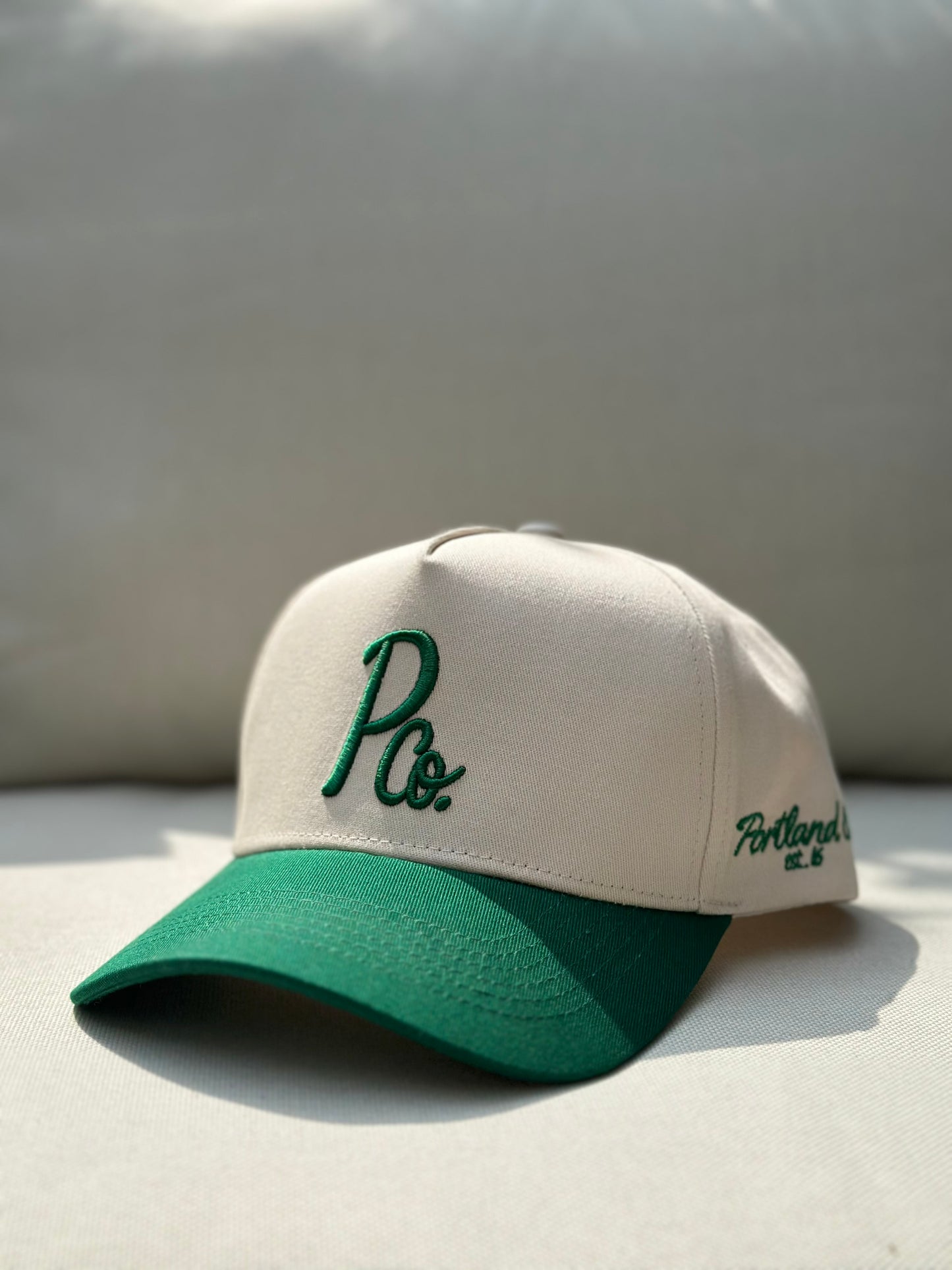Portland A Frame - Off White & Green